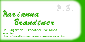 marianna brandtner business card